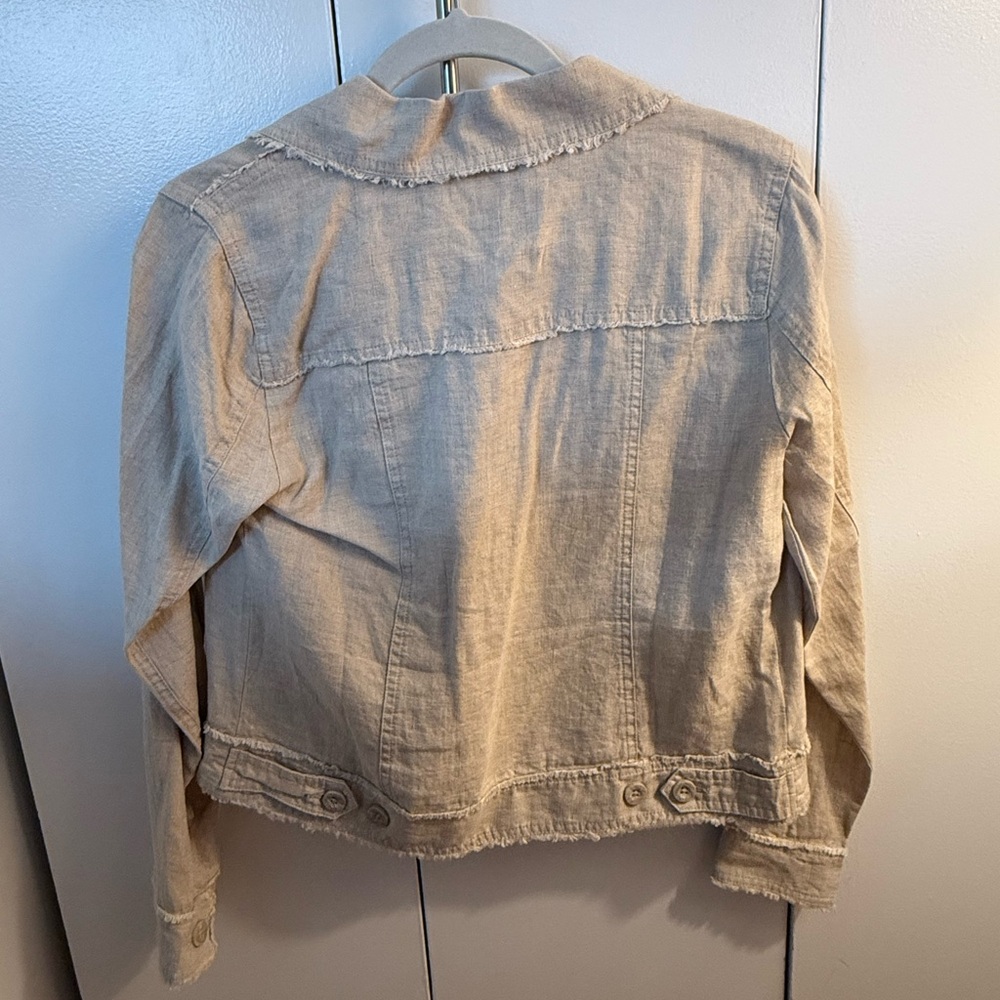 Tommy Bahama Two Palms Raw Edge Linen Jacket - Picture 3 of 4